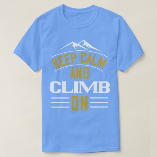 山保々が落ち着いて登る Tシャツ (デザイン正面)