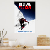 山信じ登場やる気を起こさせる ポスター (キッチン)