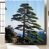 山側野生生物アドベンチャーパインツリー シャワーカーテン
