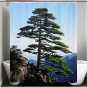 山側野生生物アドベンチャーパインツリー シャワーカーテン