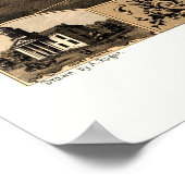 山優れた, ILパノラママップ – 1869 ポスター (角)