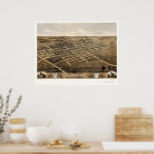 山優れた, ILパノラママップ – 1869 ポスター (キッチン)