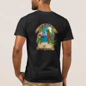 山元町のフラのOhanaのTシャツ3のためのカスタム Tシャツ (裏面)