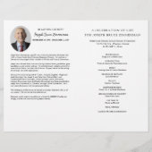 山写真葬儀記念二折プログラム (裏面)