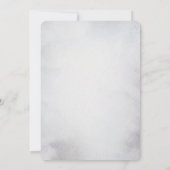 山冬の休日の結婚式の日付を保存 セーブザデート (裏面)