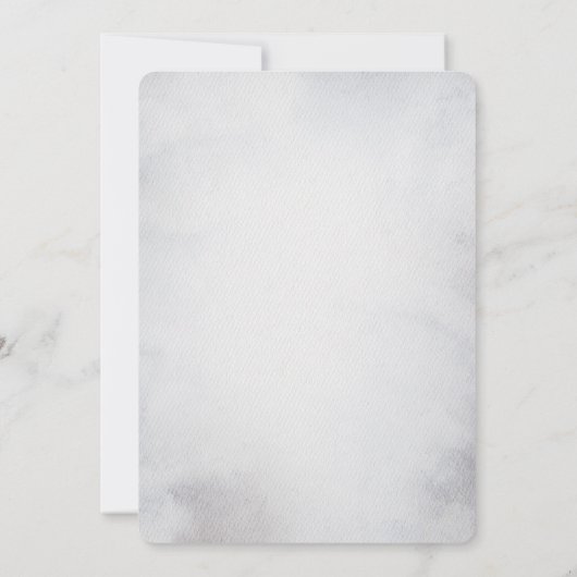 山冬の休日の結婚式の日付を保存 セーブザデート (裏面)