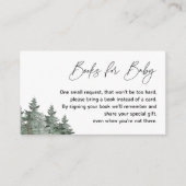 山冬の赤ちゃんシャワーブックベビーカード エンクロージャーカード (正面)