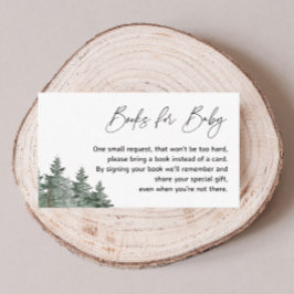 山冬の赤ちゃんシャワーブックベビーカード エンクロージャーカード