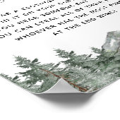 山冬の赤ちゃんシャワー言わないベビーゲーム ポスター (角)