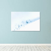 山凍っていの中の木々 キャンバスプリント (インサイチュ (ウッドフロア))