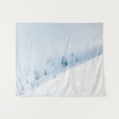 山凍っていの中の木々 タペストリー (正面(横))