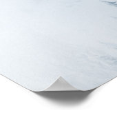 山凍っていの中の木々 ポスター (角)