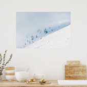 山凍っていの中の木々 ポスター (キッチン)