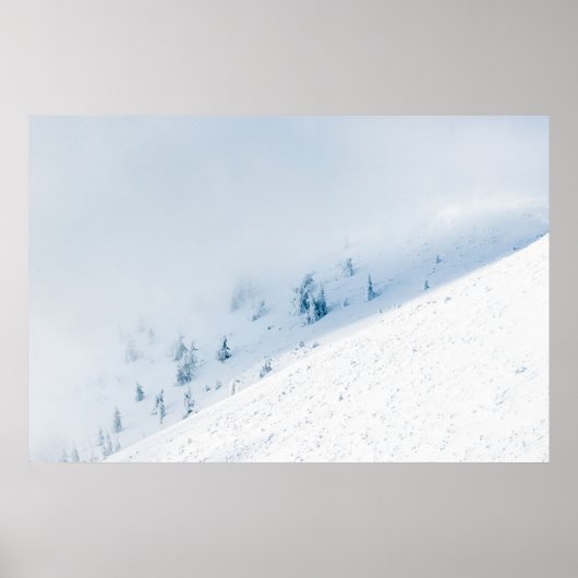 山凍っていの中の木々 ポスター (正面)