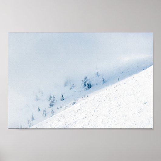 山凍っていの中の木々 ポスター (正面)