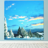 山凍ってい山 キャンバスプリント (インサイチュ (ウッドフロア))