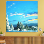 山凍ってい山 キャンバスプリント (インサイチュ (リビング))