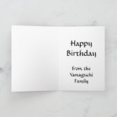 山口モノグラム誕生日 カード (内部)
