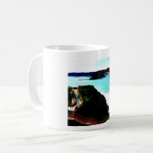 山口県の角島大橋のある日の昼下がり☆景色絶景☆写真加工品☆ コーヒーマグカップ (正面左)