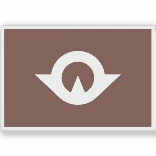 山口県国旗 シール (正面)