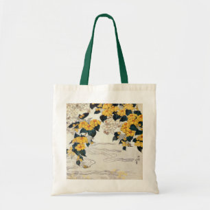 山吹, 北斎 Yellow Flower, Hokusai, Ukiyo-e トートバッグ