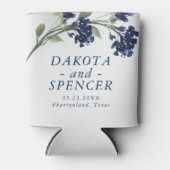 山咲き | クラシックBlue Bohemian日付を保存 缶クーラー (正面)