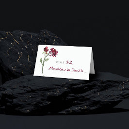 山咲き |クリムゾンレッドボヘミアンガーデンの花 プレイスカード