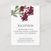 山咲き |クリムゾンレッドボヘミアンフラワーズ披露宴 エンクロージャーカード (正面)