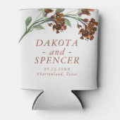 山咲き | テラコッタオレンジフラワーザデイト 缶クーラー (正面)