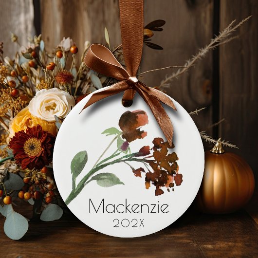 山咲き | テラコッタオレンジボヘミアンカスタム ガラスオーナメント