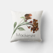 山咲き | テラコッタオレンジボヘミアンカスタム クッション (裏面)