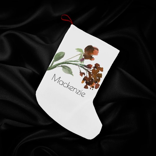 山咲き | テラコッタオレンジボヘミアンカスタム スモールクリスマスストッキング