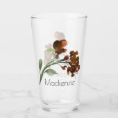 山咲き | テラコッタオレンジボヘミアンカスタム タンブラーグラス (正面)