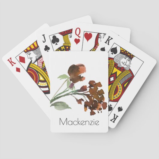 山咲き | テラコッタオレンジボヘミアンカスタム トランプ (裏面)