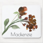 山咲き | テラコッタオレンジボヘミアンカスタム マウスパッド (正面)