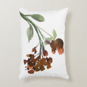 山咲き | テラコッタオレンジボヘミアンフラワー アクセントクッション (正面(垂直))