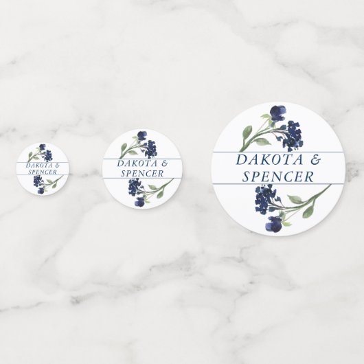 山咲き |ブルークラシックボヘミアン庭園の結婚式 コンフェッティ (正面)