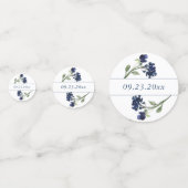 山咲き |ブルークラシックボヘミアン庭園の結婚式 コンフェッティ (裏面)