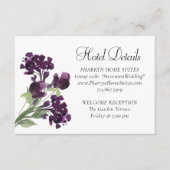 山咲き |深いパープルボヘミアンフラワーホテル情報 エンクロージャーカード (正面)