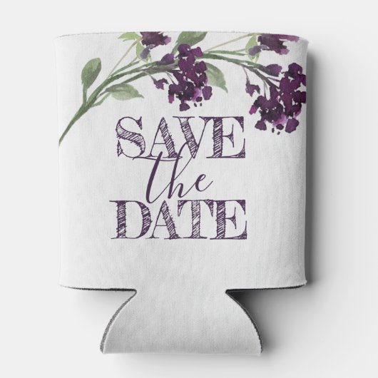 山咲き |深いパープルボヘミアン日付を保存 缶クーラー (裏面)