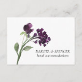 山咲き |紫ボヘミアン深いの花詳細 エンクロージャーカード (正面)