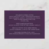 山咲き |紫ボヘミアン深いの花詳細 エンクロージャーカード (裏面)