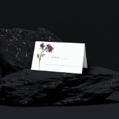 山咲き |紫ボヘミアン深いの花 プレイスカード