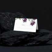 山咲き |紫ボヘミアン深いの花 プレイスカード