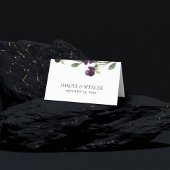 山咲き |紫ボヘミアン深いの花 プレイスカード