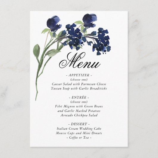 山咲き |青クラシックいボヘミアンガーデンの花 メニュー (正面)