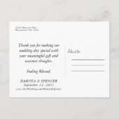 山咲き |青クラシックボヘミアンフラワーありがとう 案内ポストカード (裏面)