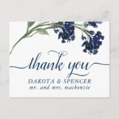 山咲き |青クラシックボヘミアンフラワーありがとう 案内ポストカード (正面)