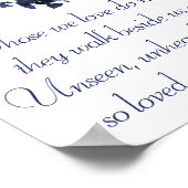 山咲き |青クラシックボヘミアン記念詩 ポスター (角)