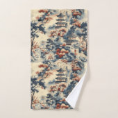 山地に眠る穏やかな塔 バスタオルセット (ハンドタオル)